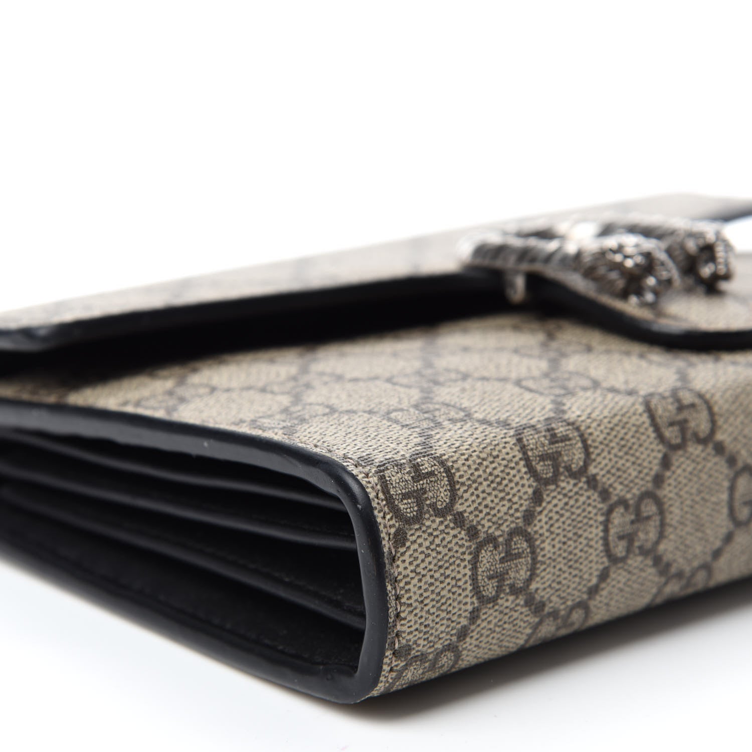 Gucci GG Supreme Monogram Mini Dionysus Chain Wallet Beige Black 6 of 11