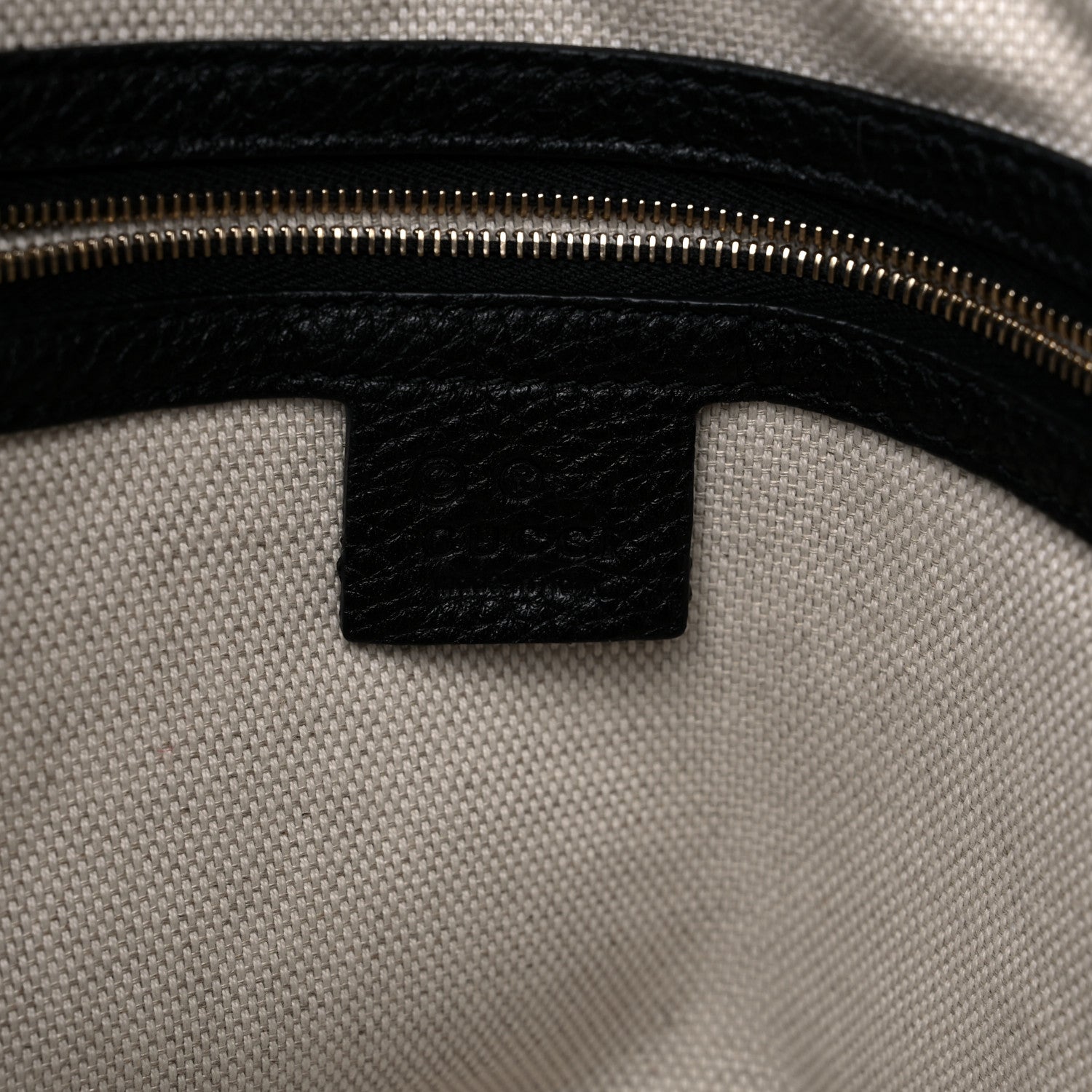 Gucci Pebbled Calfskin Medium Soho Chain Shoulder Bag Black 6 of 10