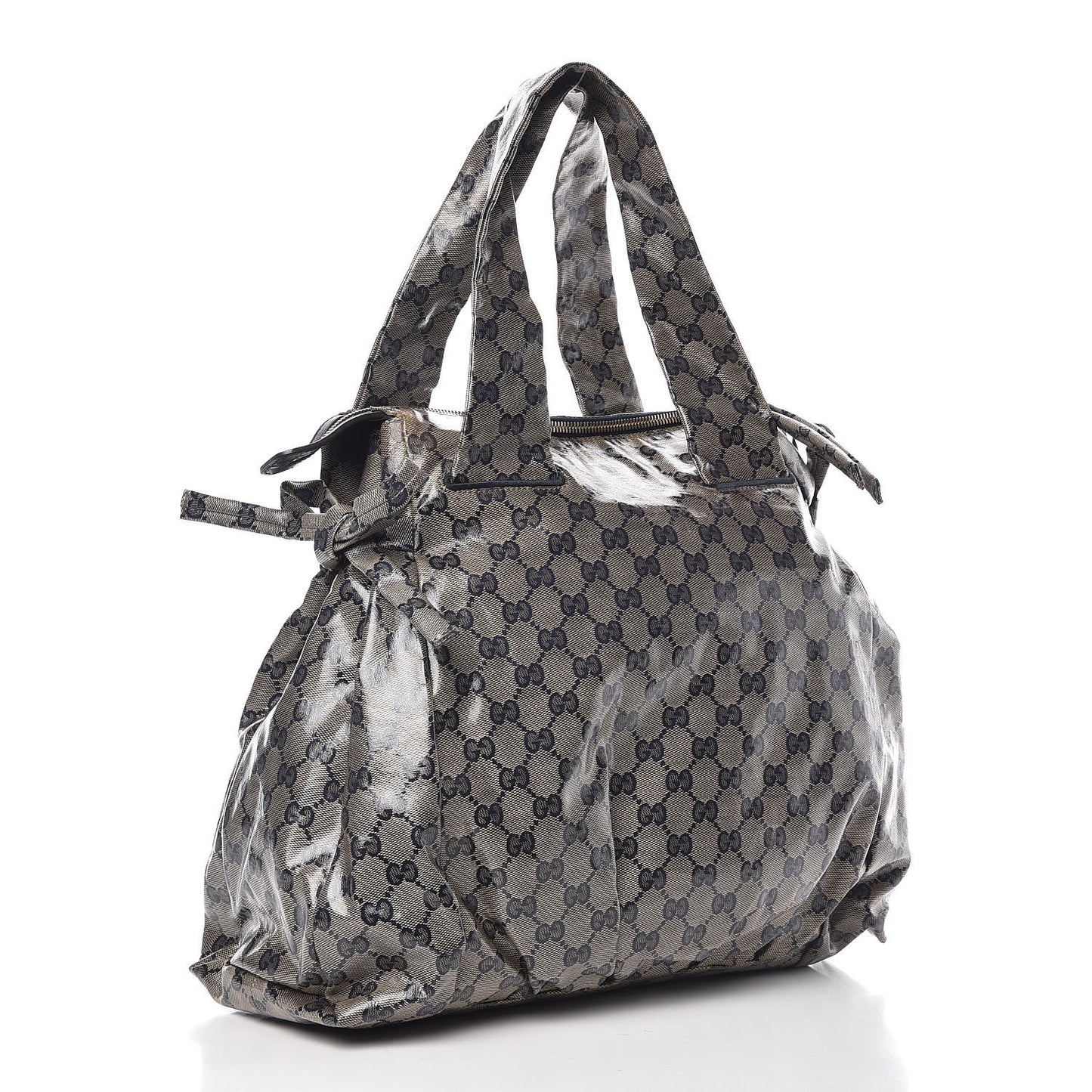 Crystal Monogram Hysteria Tote Navy Blue