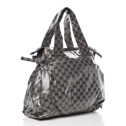 Gucci Crystal Monogram Hysteria Tote Navy Blue 4 of 13