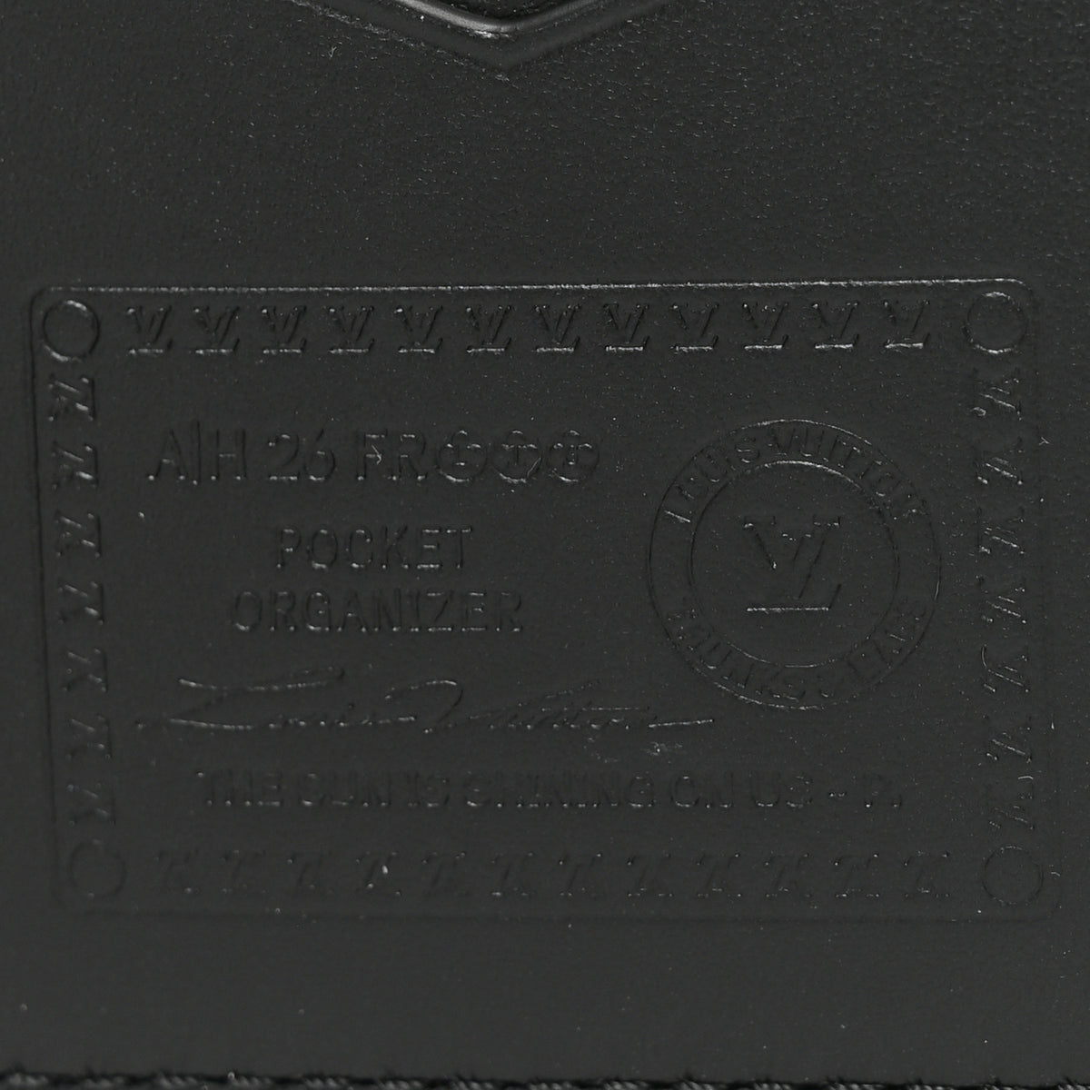 Calfskin Monogram Firefly Pocket Organizer P9 Black