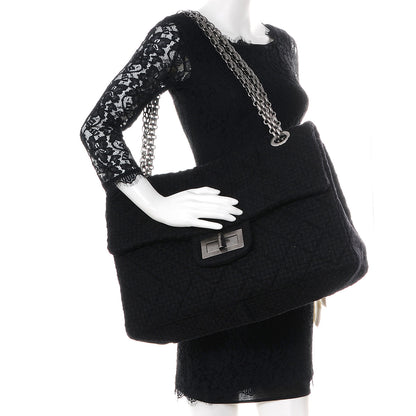 Chanel Tweed XXL Reissue Flap Black 2 of 8