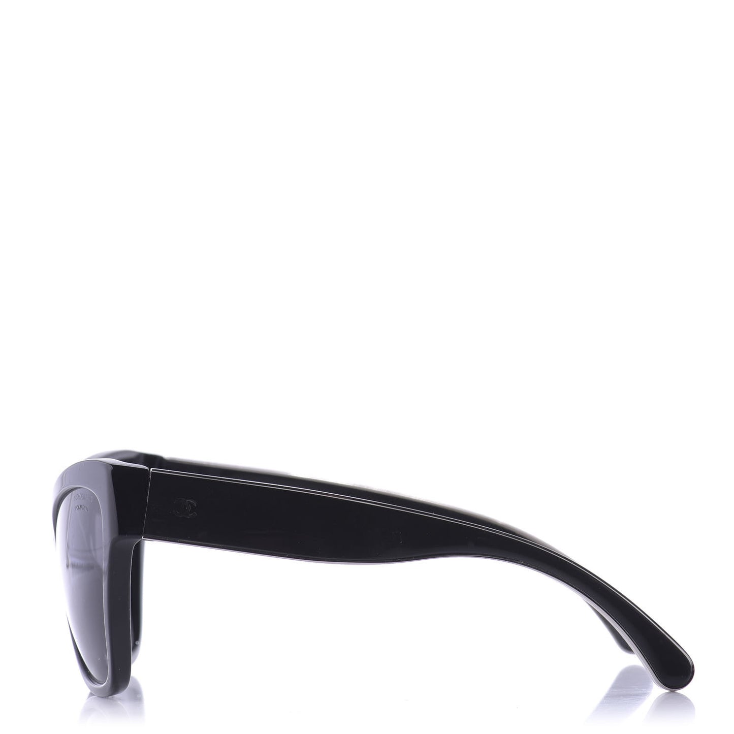 Acetate Polarized CC Cat Eye Sunglasses 5271 Black