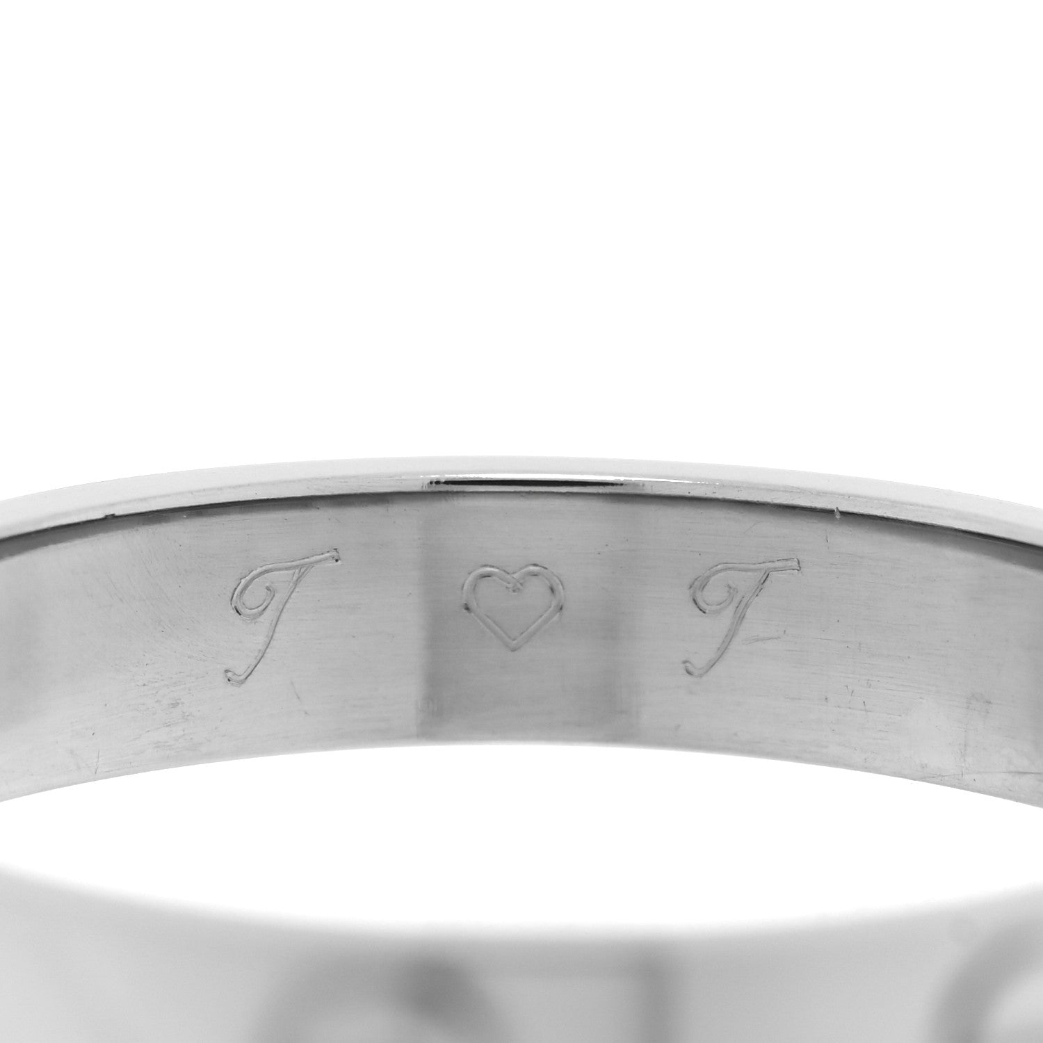 Cartier 18K White Gold 3.5mm LOVE Wedding Band Ring 57 8 5 of 6
