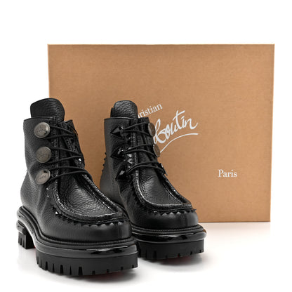 Christian Louboutin Grained Calfskin Pole Sweed Flat Boot 35.5 Black 10 of 10