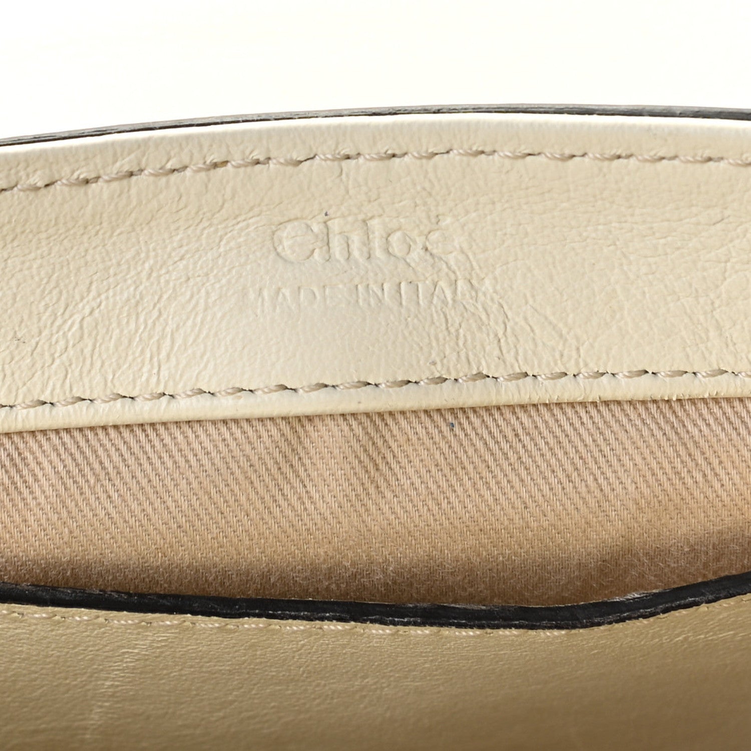 Chloe Smooth Calfskin Patchwork Mini C Bag Natural White 9 of 14