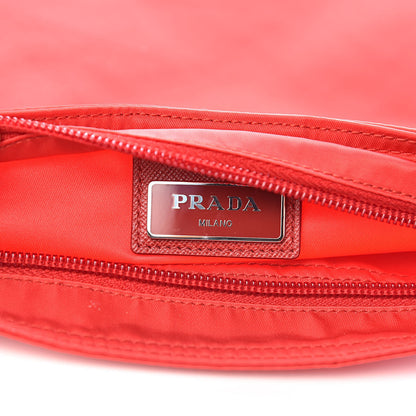 Prada Nylon Vela Flat Messenger Bag Rosso 6 of 10