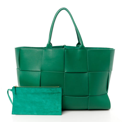 Bottega Veneta Nappa Maxi Intrecciato Large Arco Tote Green 3 of 13