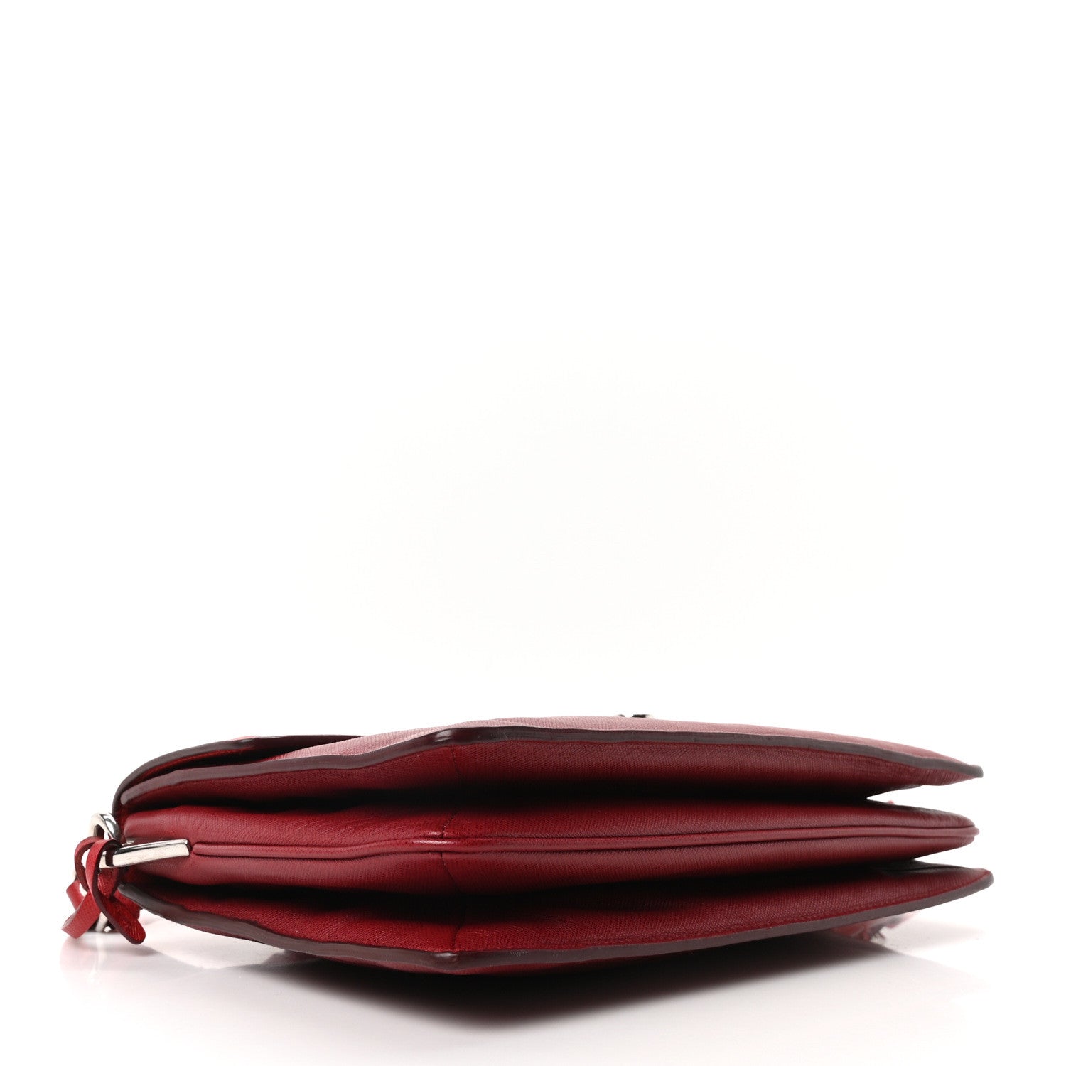 Prada Saffiano Soft Sound Shoulder Bag Rosso 4 of 10