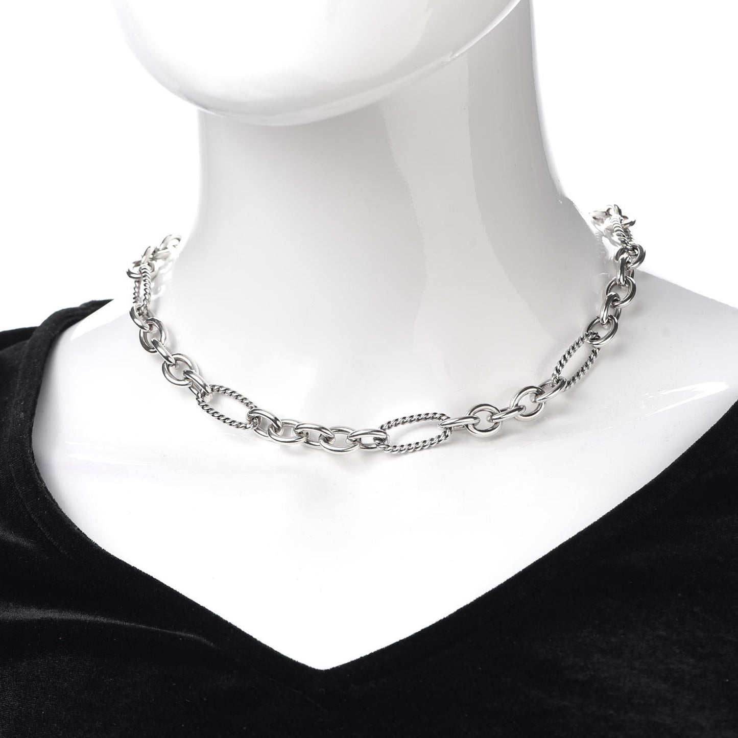 Sterling Silver Figaro Chain Necklace