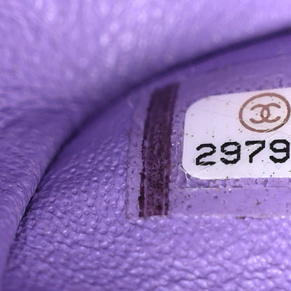 Chanel Caviar Quilted Small Double Flap Purple 7 of 12