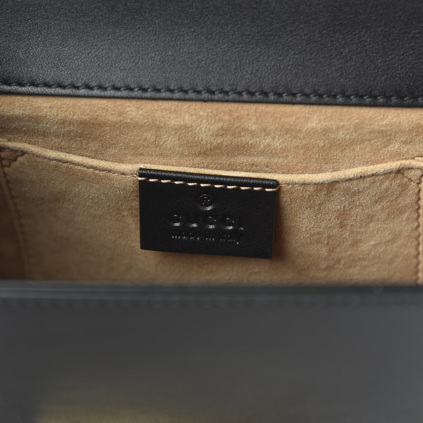 Calfskin Studded Small Padlock Shoulder Bag Black