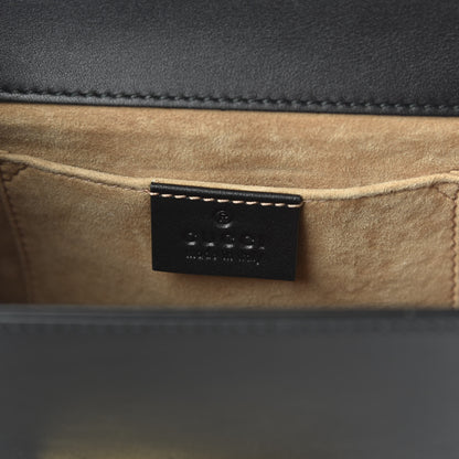 Gucci Calfskin Studded Small Padlock Shoulder Bag Black 8 of 10