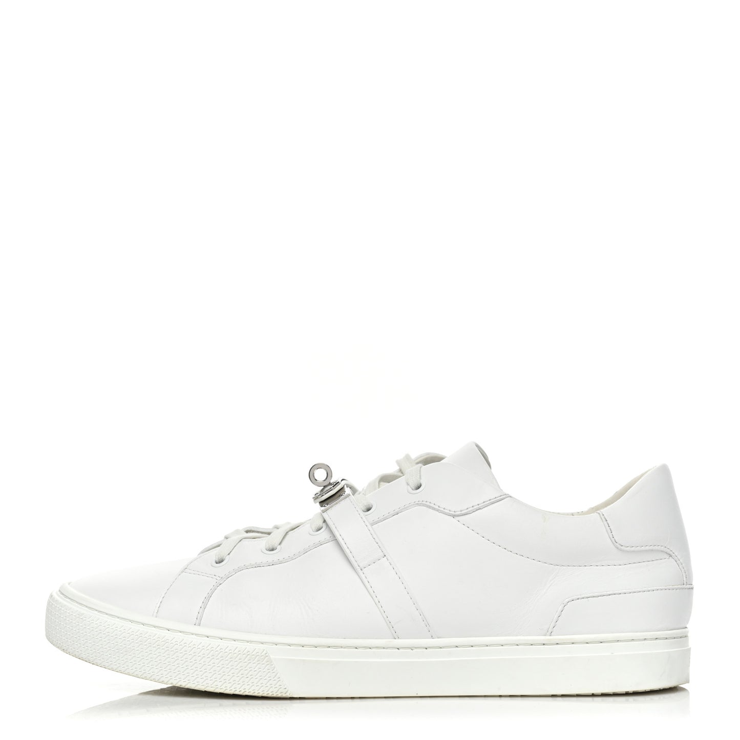 Calfskin Mens Day Sneakers 45 White