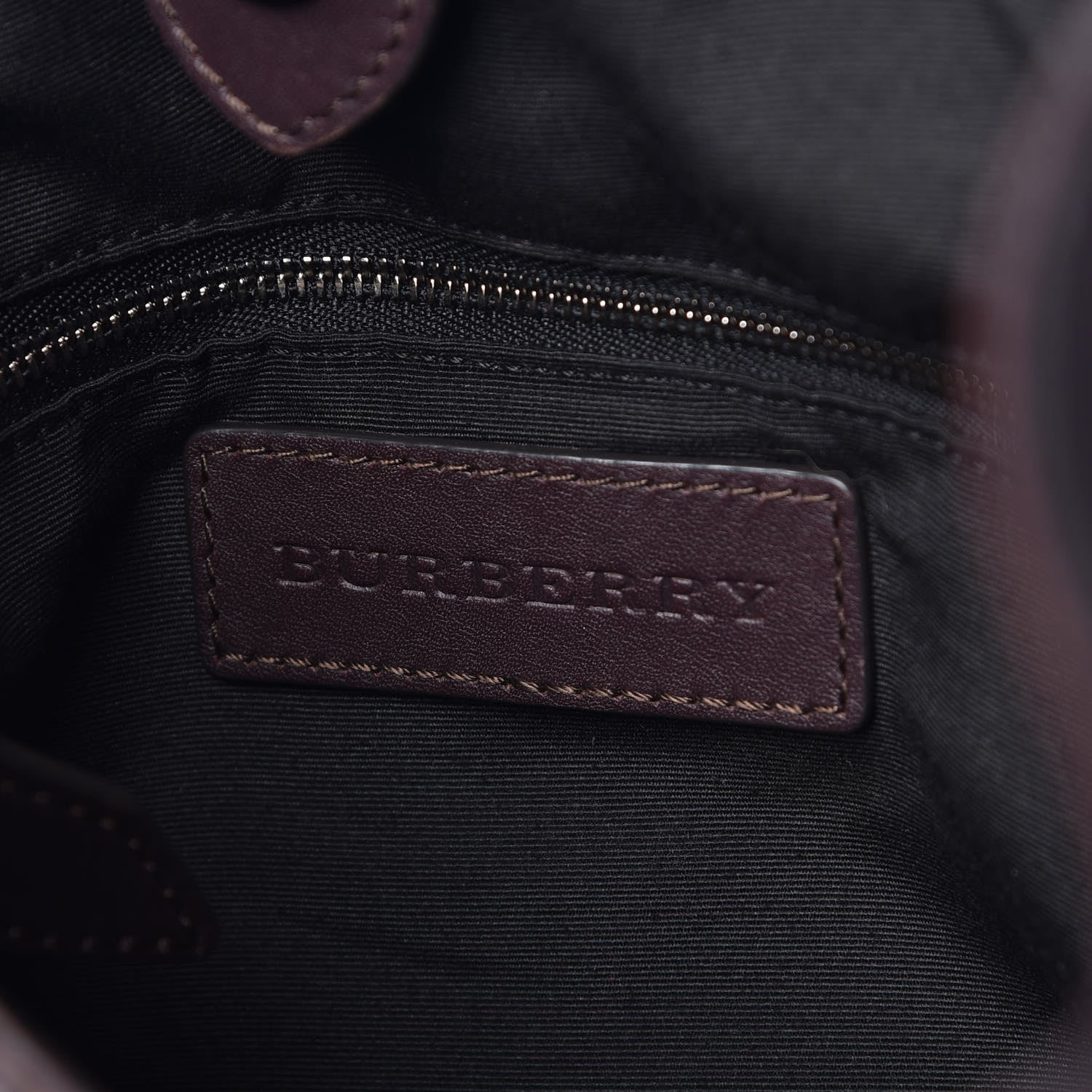Burberry Grainy Calfskin Parade Tassel Hobo Dark Brown 6 of 8