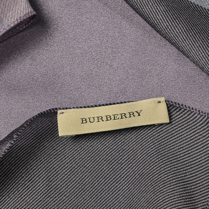 Burberry Silk Giant Check Scarf Purple 4 of 4