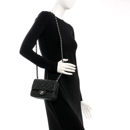 Chanel Iridescent Caviar Quilted Mini Square Flap Black 2 of 8