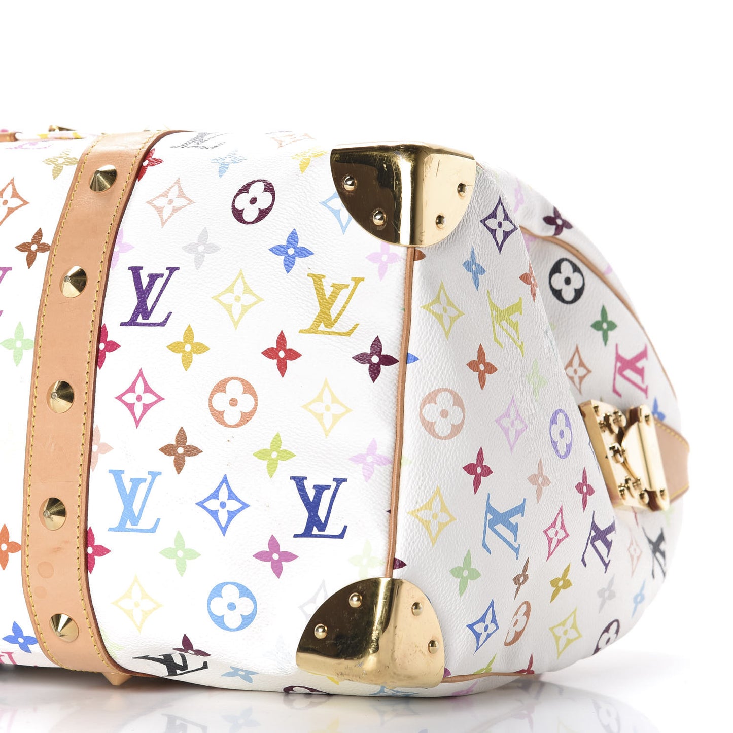 Monogram Multicolor Keepall 45 White