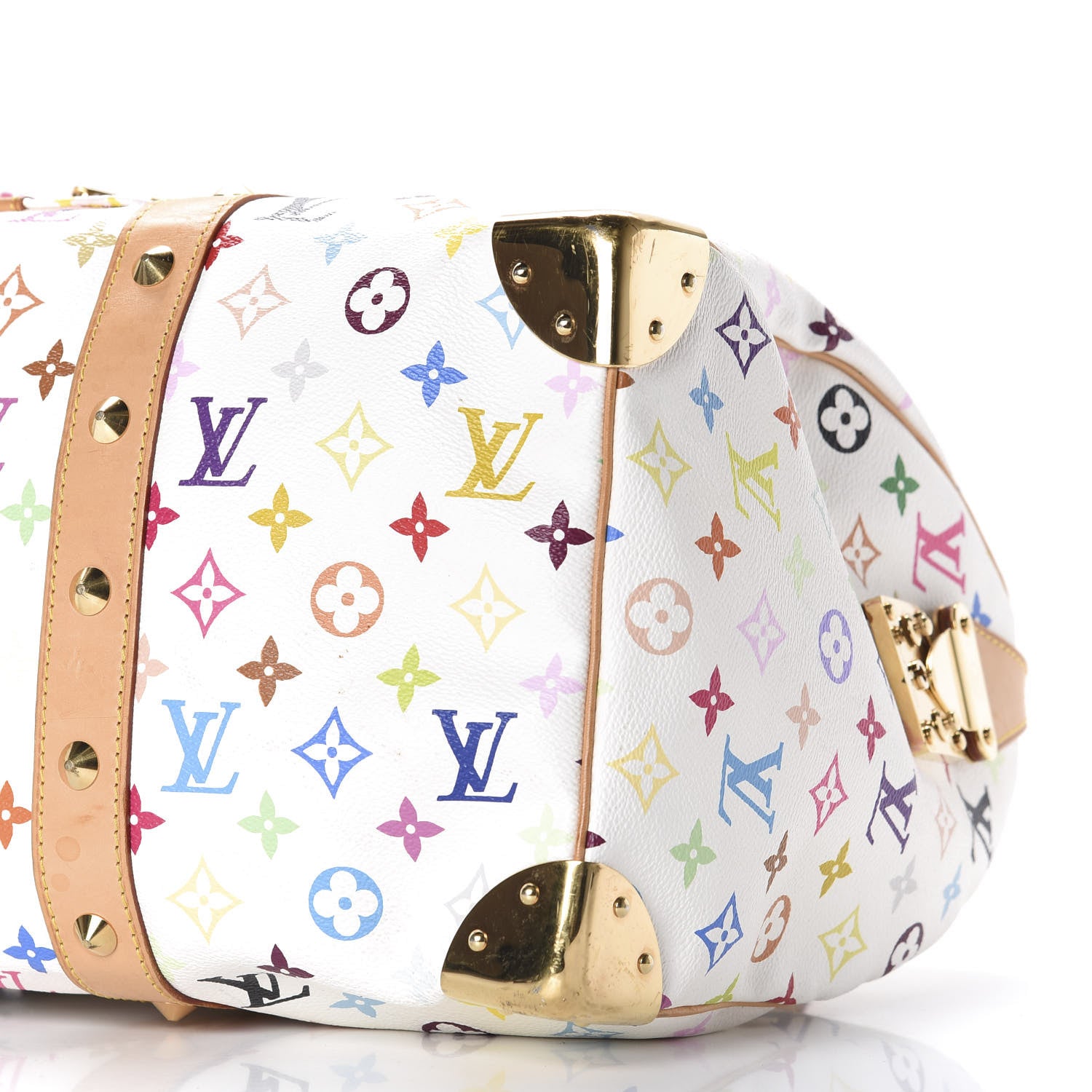 Louis Vuitton Monogram Multicolor Keepall 45 White 7 of 10