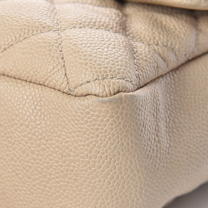 Chanel Caviar Quilted Jumbo Easy Flap Beige 14 of 16