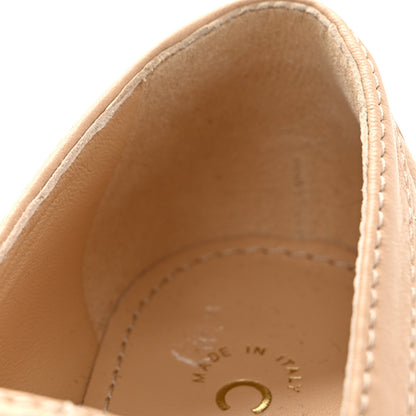 Chanel Lambskin Quilted CC Heart Loafers 39 Beige 12 of 13