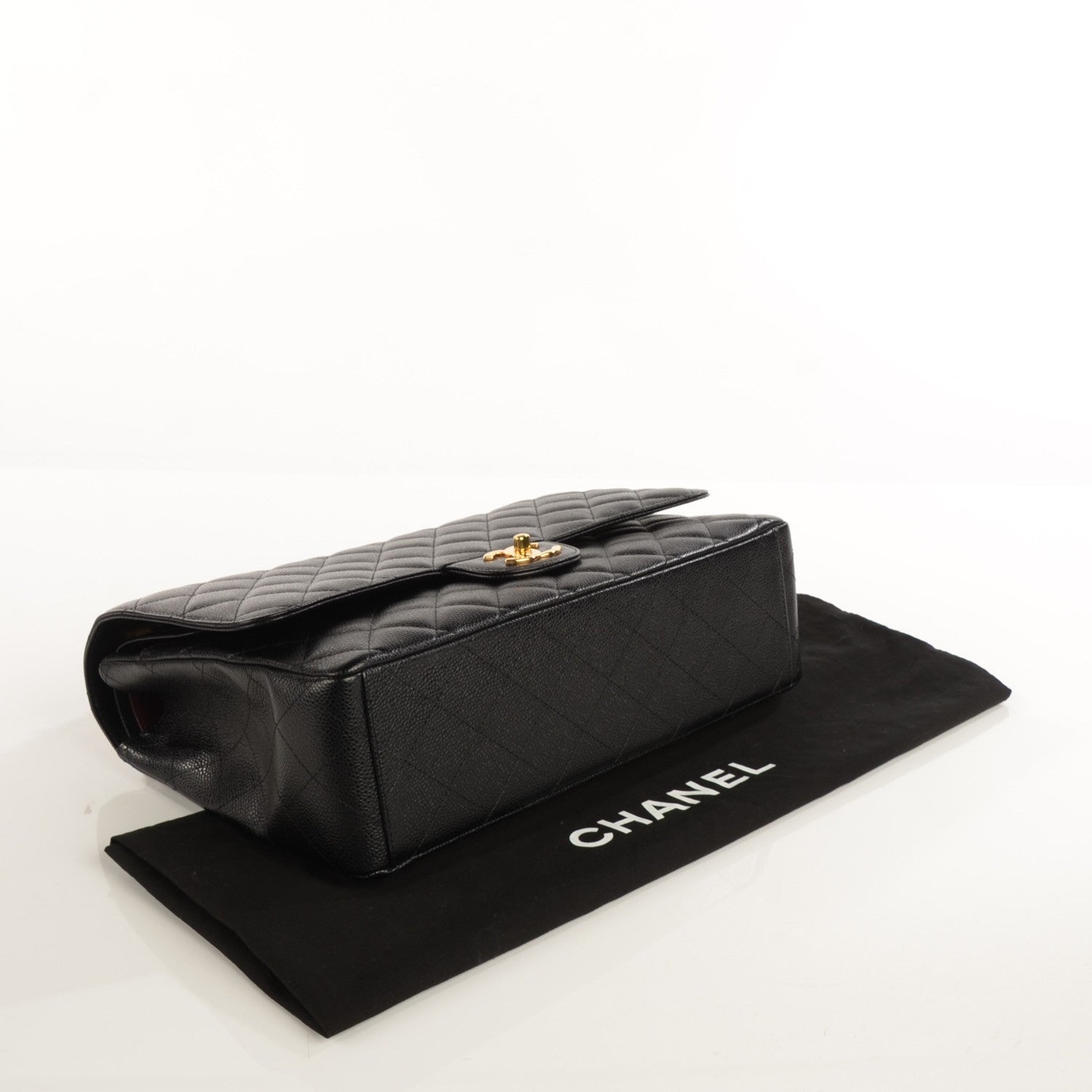 Chanel Caviar Quilted Maxi Double Flap Black 4 of 8