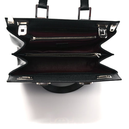 Gucci Grainy Calfskin Small Zumi Top Handle Bag Black 5 of 9