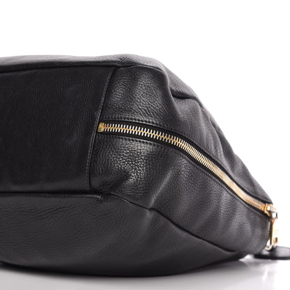 Prada Vitello Daino Side Zip Pocket Hobo Black 7 of 15
