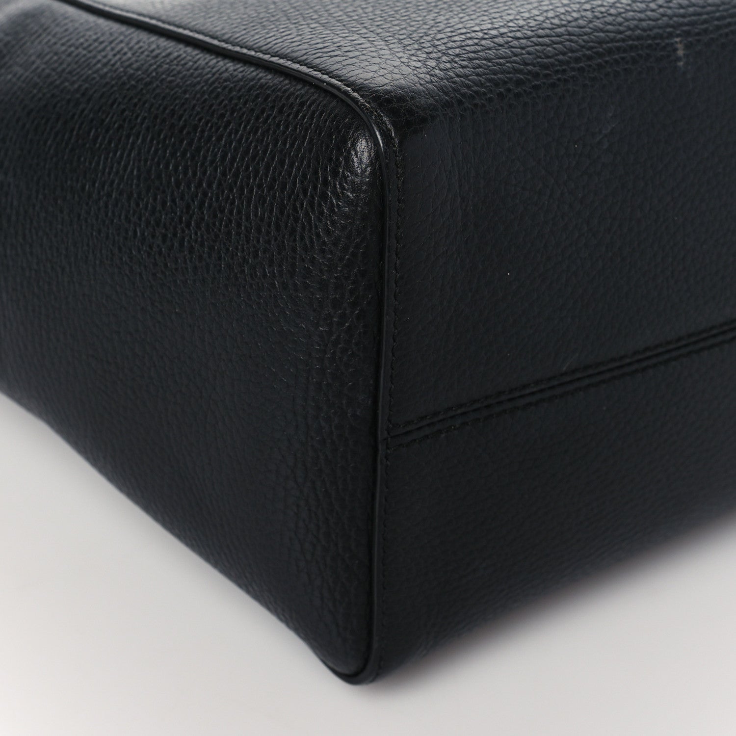 Gucci Pebbled Calfskin Small Swing Tote Black 9 of 12
