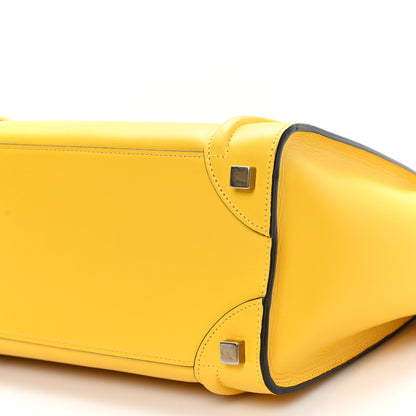 Celine Smooth Calfskin Micro Luggage Citron 9 of 11