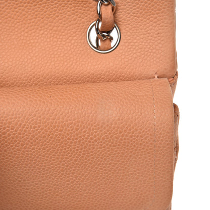 Chanel Iridescent Caviar Quilted Medium Double Flap Dark Beige 9 of 15