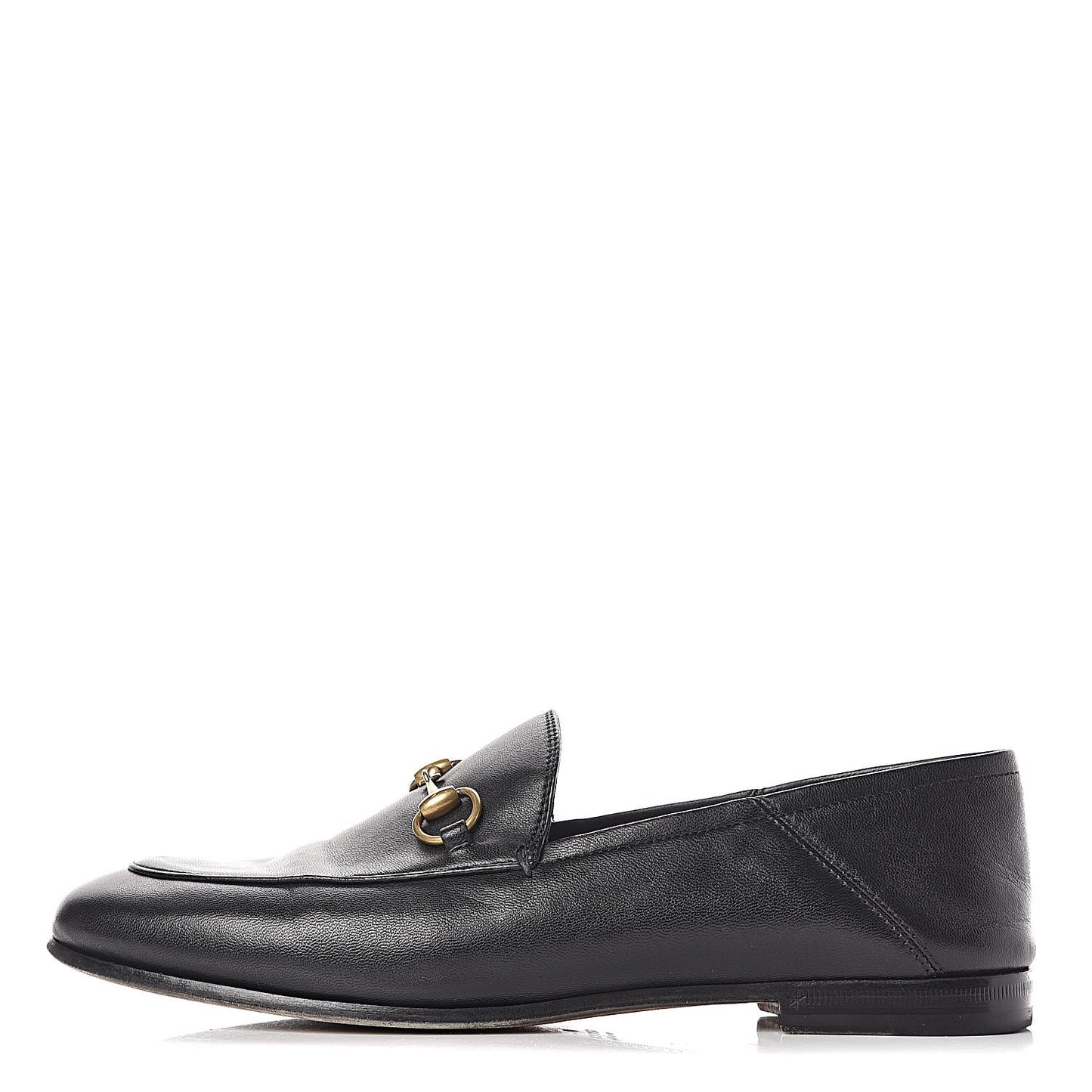 Lambskin Womens Brixton Horsebit Loafers 37 Black