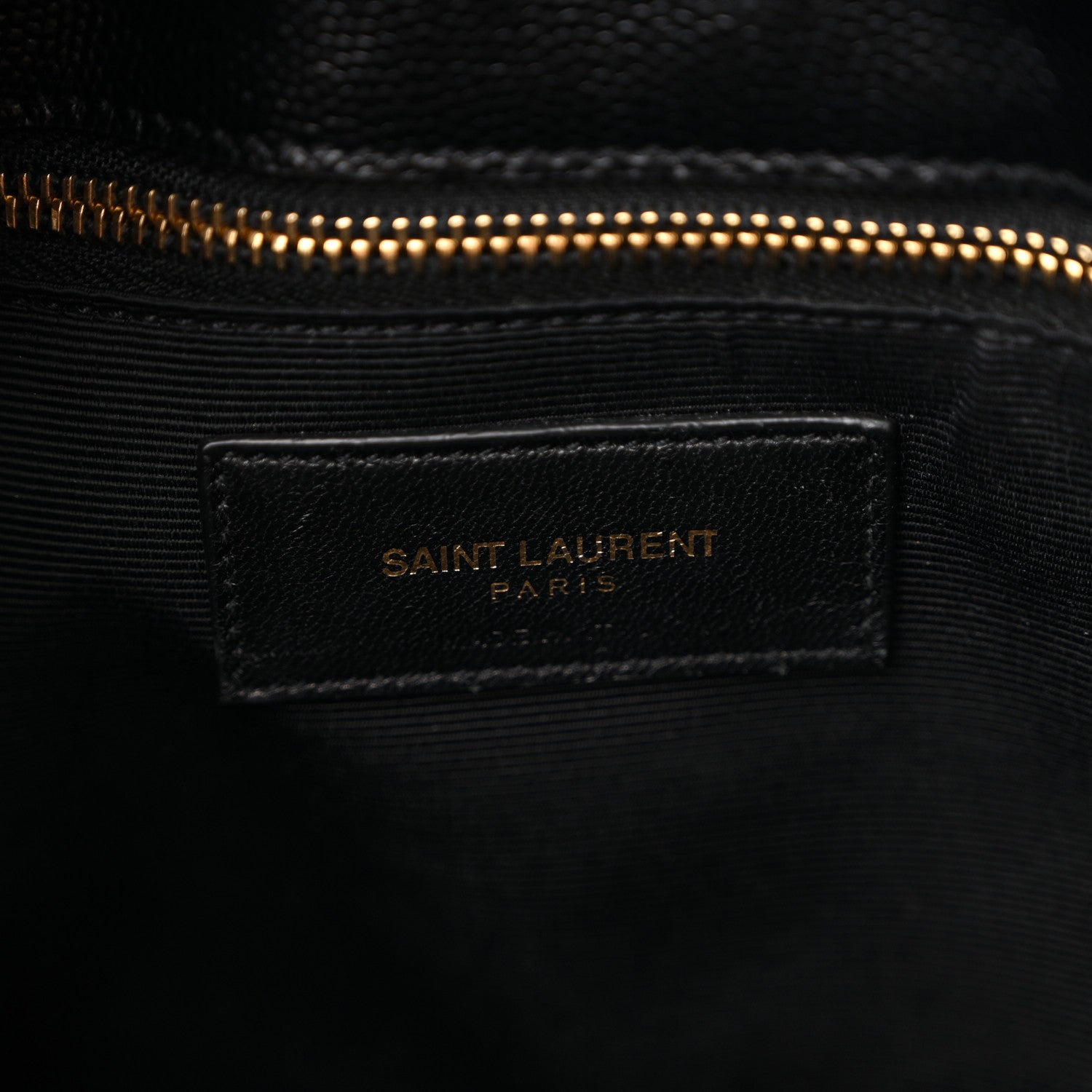 Saint Laurent Grain De Poudre Matelasse Chevron Monogram Shopping Bag Black 7 of 12