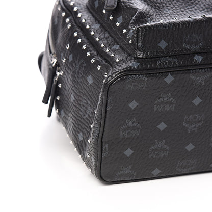 MCM Visetos Studded Small Stark Backpack Black 7 of 9
