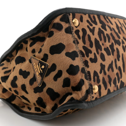 Prada Calf Hair Leopard Print Tote Sabbia Moro 10 of 13