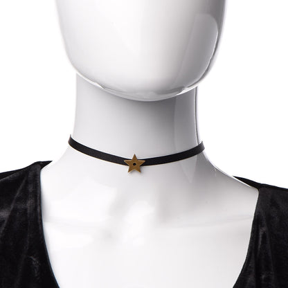 Christian Dior Ribbon Star Choker Black 2 of 4