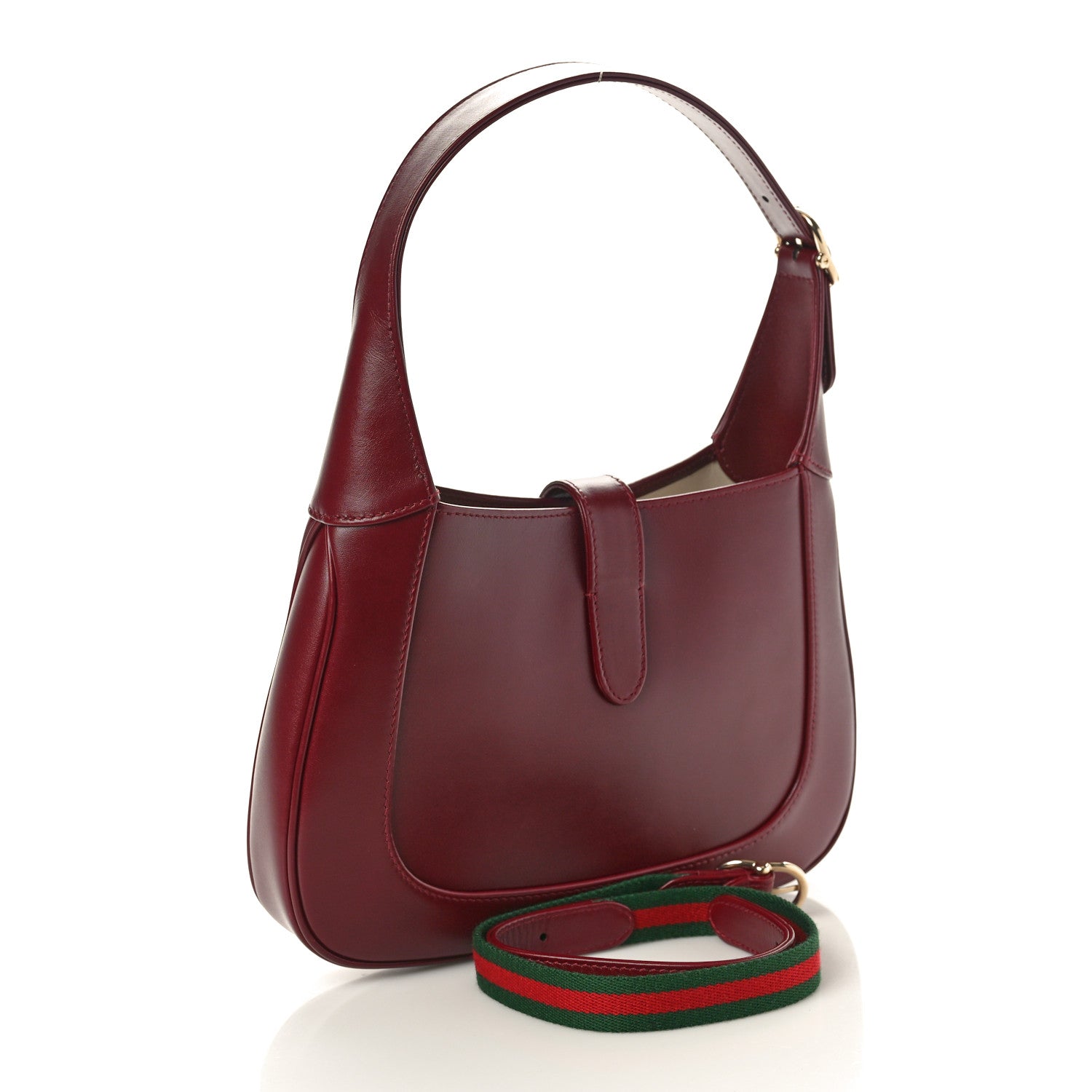 Gucci Ancora Calfskin Small Jackie Shoulder Bag Rosso 3 of 10
