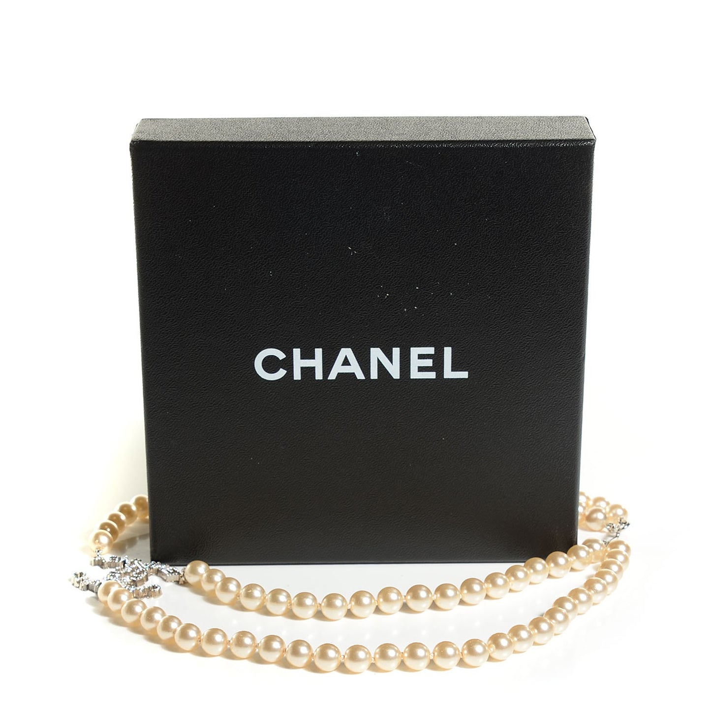 Crystal Pearl CC Belt Silver