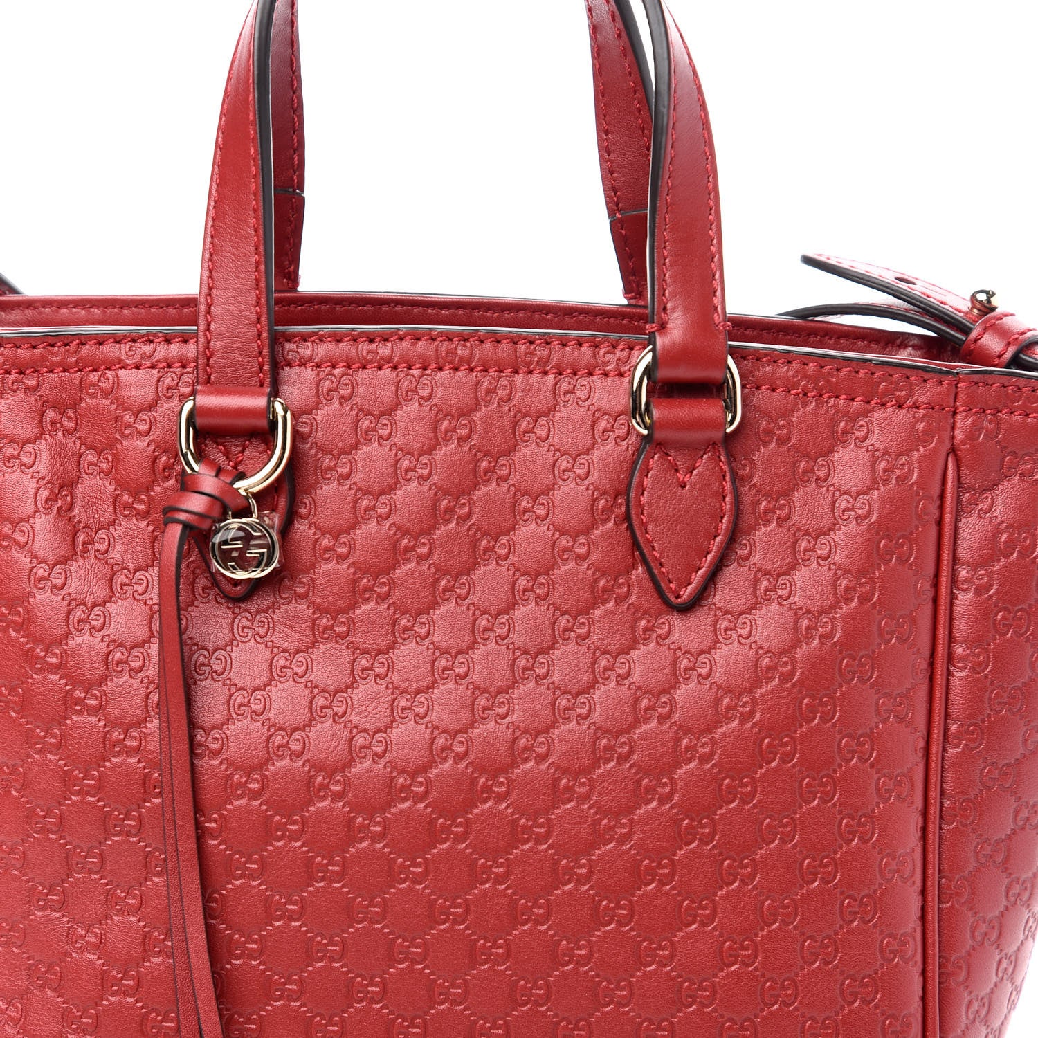 Gucci Microguccissima Small Bree Tote Red 10 of 10