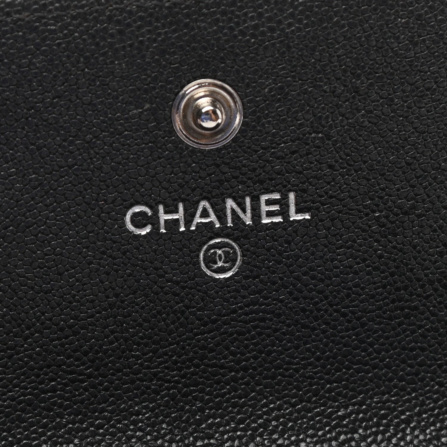 Chanel Caviar Quilted Large Boy Gusset Flap Wallet Charcoal 6 of 10