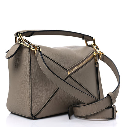 Loewe Grained Calfskin Small Puzzle Bag Sand 3 of 7