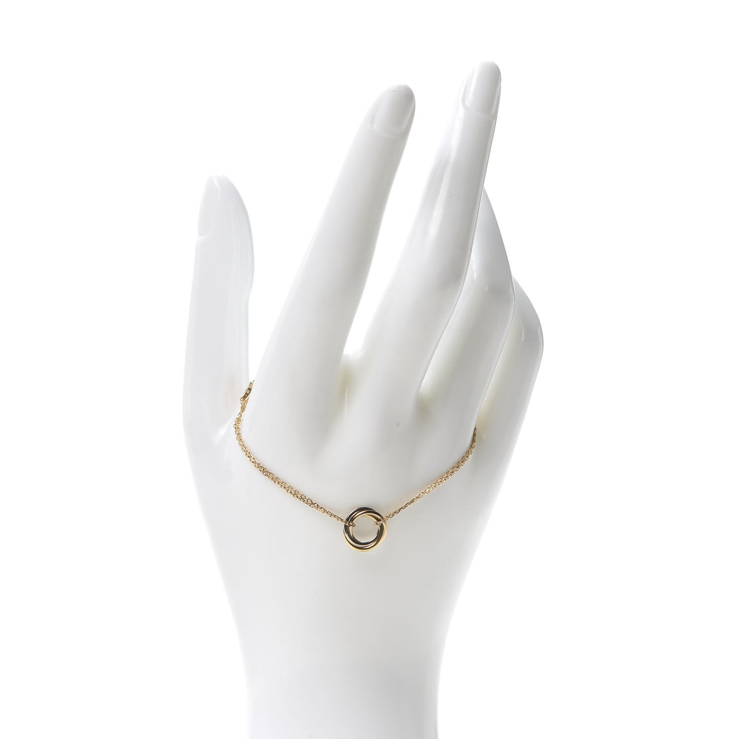 18K Pink Yellow White Gold Trinity Bracelet