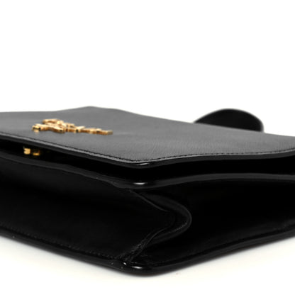Prada Saffiano Chain Shoulder Bag Black 9 of 9