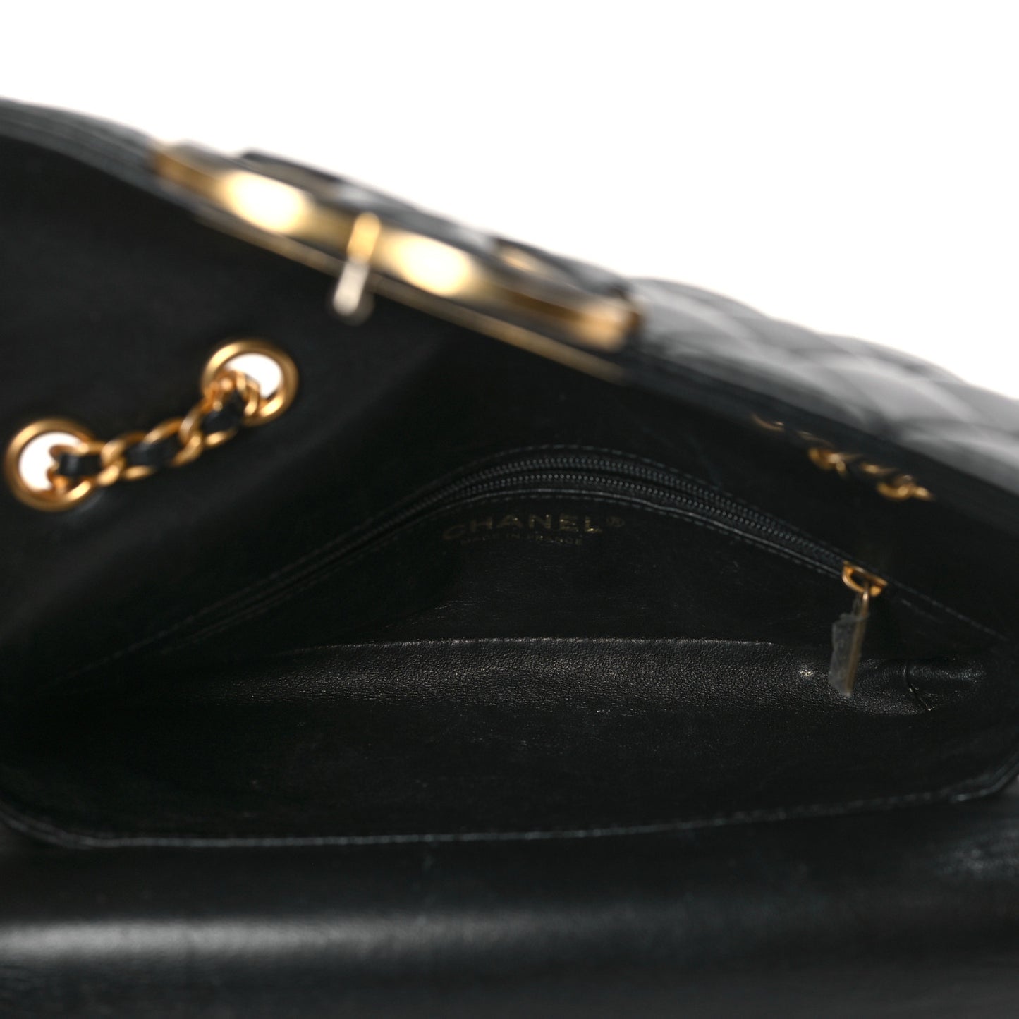 Lambskin Quilted Small CC Chic Flap Black