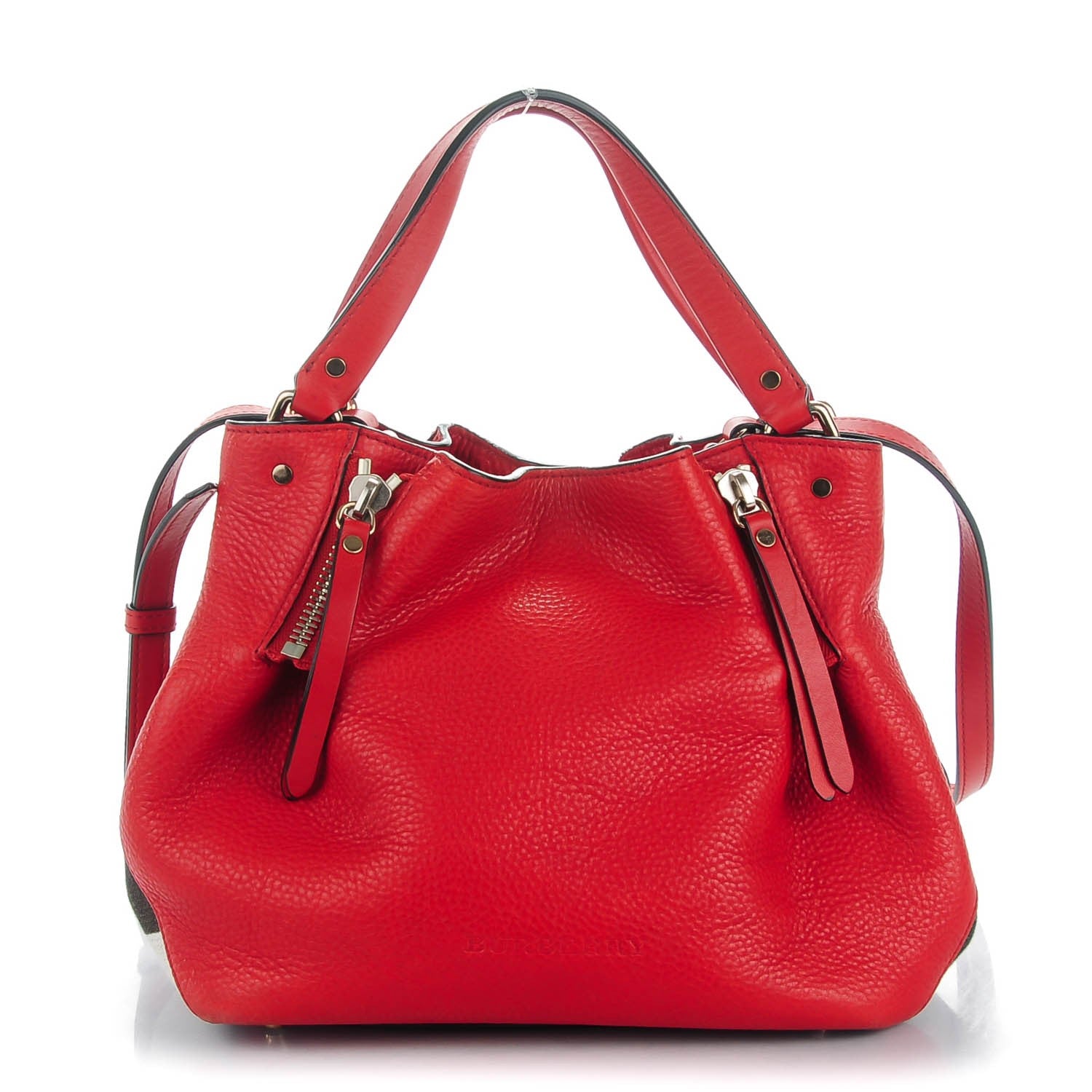 Burberry Calfskin Small Maidstone Cadmium Red 1 of 8
