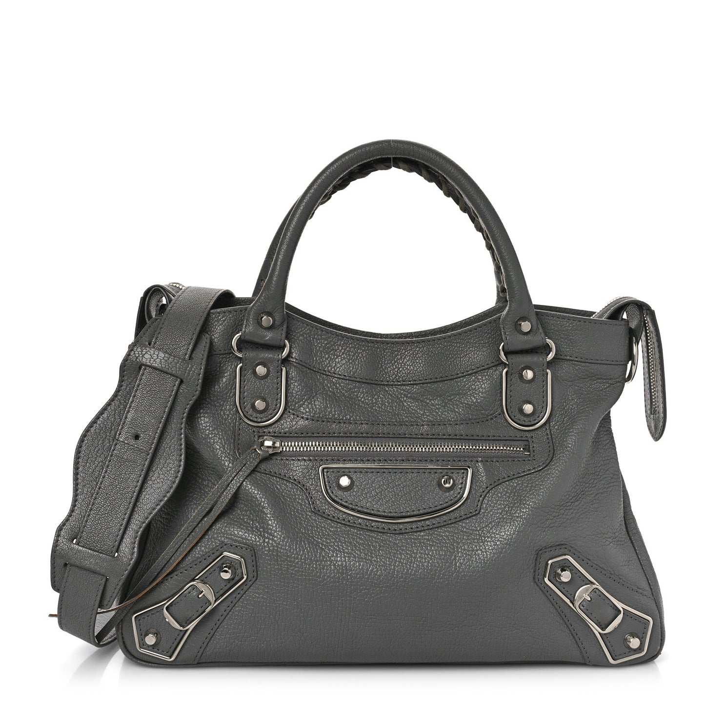 Chevre Silver Metallic Edge Hardware Town Gris Acier