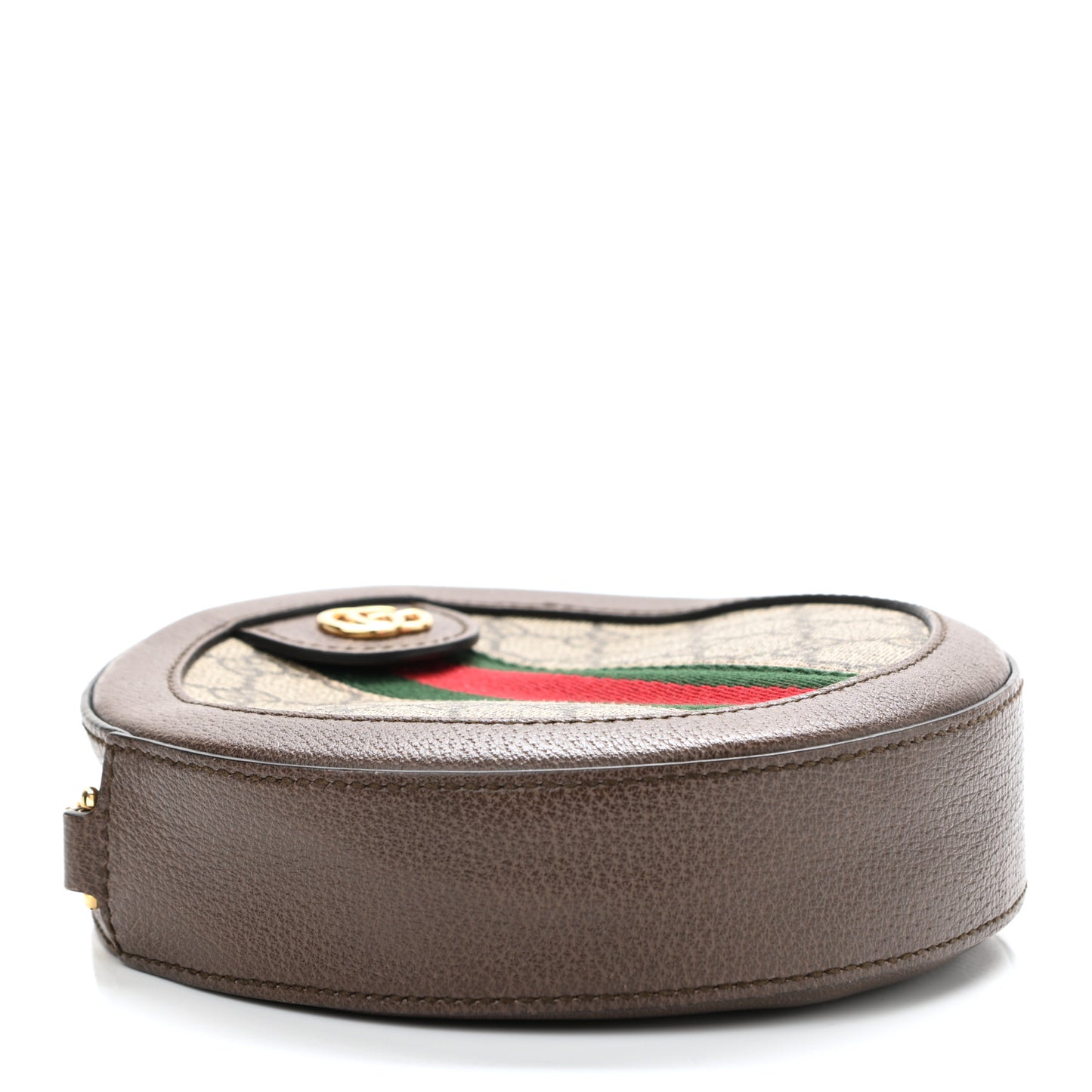 GG Supreme Monogram Web Mini Ophidia Round Shoulder Bag Brown