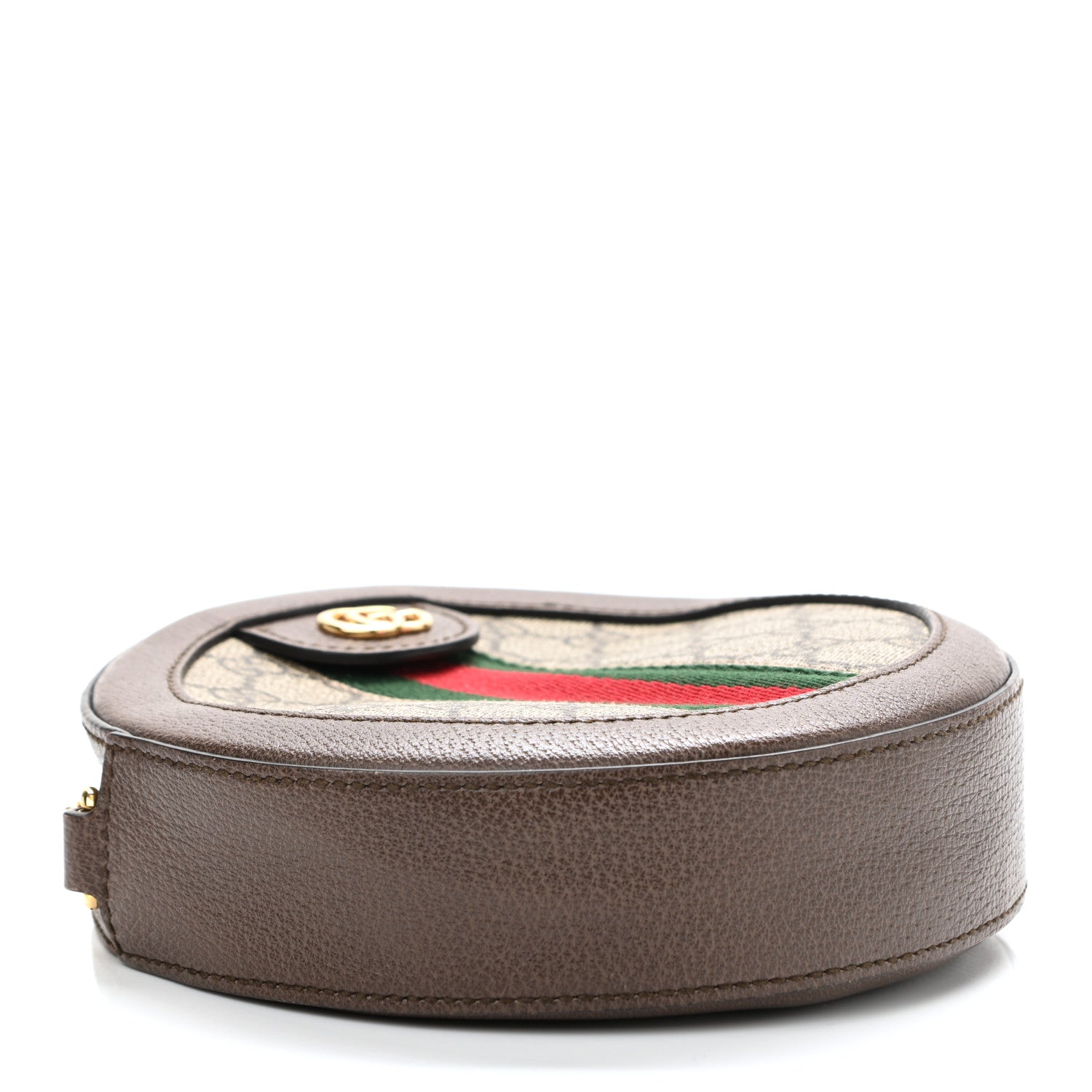 Gucci GG Supreme Monogram Web Mini Ophidia Round Shoulder Bag Brown 4 of 13