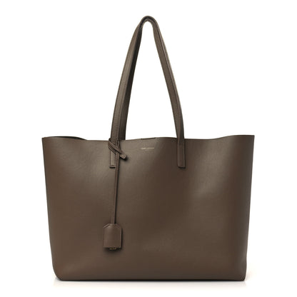 Saint Laurent Calfskin Large Shopping Tote Dark Beige 2 of 7