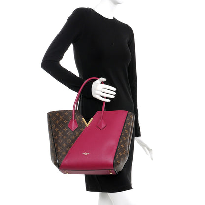 Louis Vuitton Calfskin Monogram Kimono Tote Aurore 2 of 7